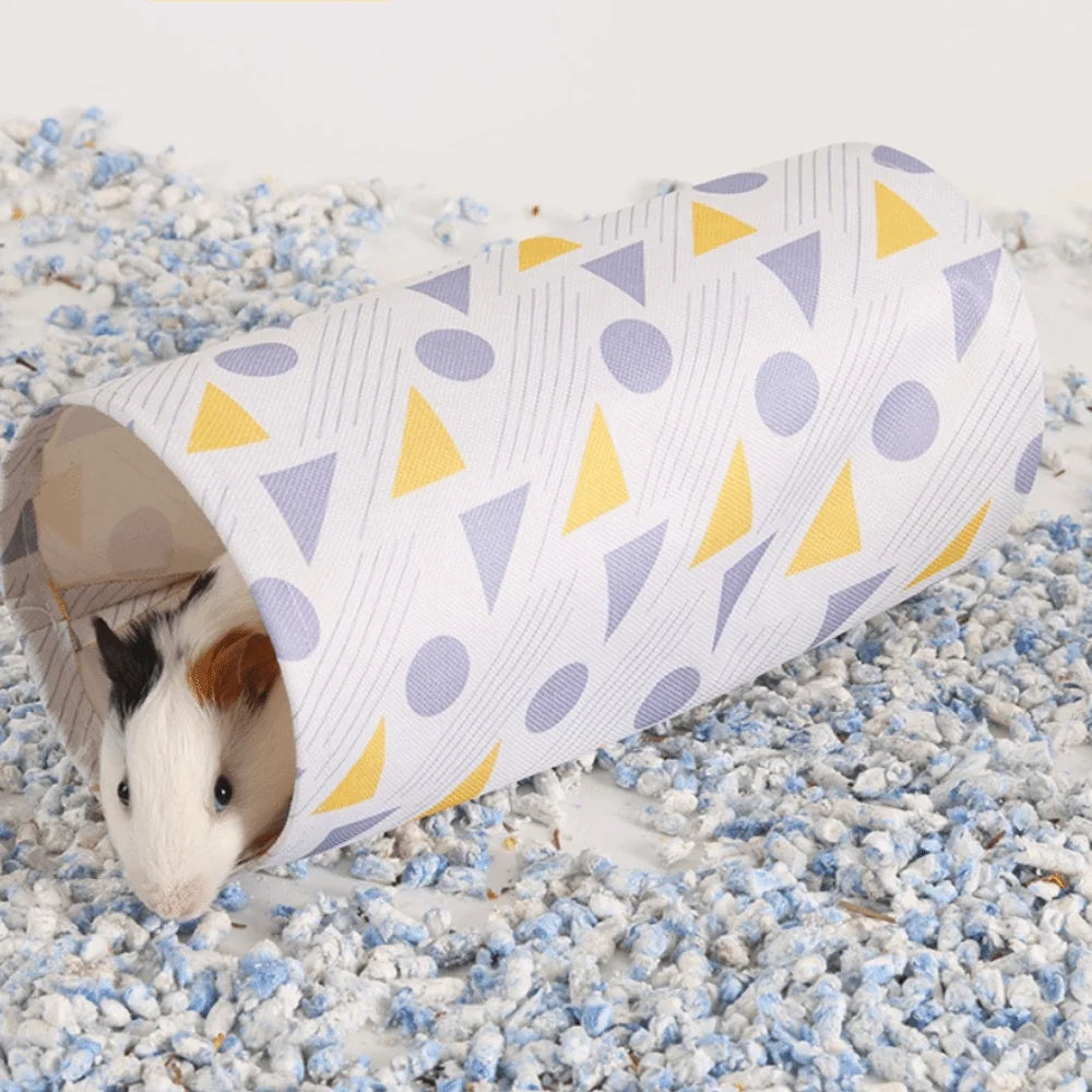 Guinea Pig Tunnel Hideout – Breathable Small Pet Hiding Shelter