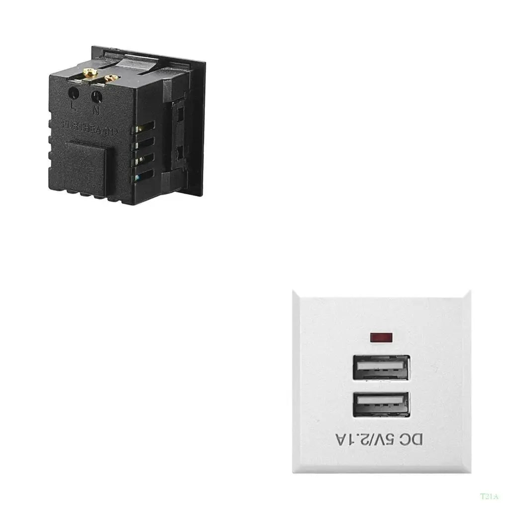 USB Desktop Charging Module 5V 2.1A – Dual USB Outlet Socket