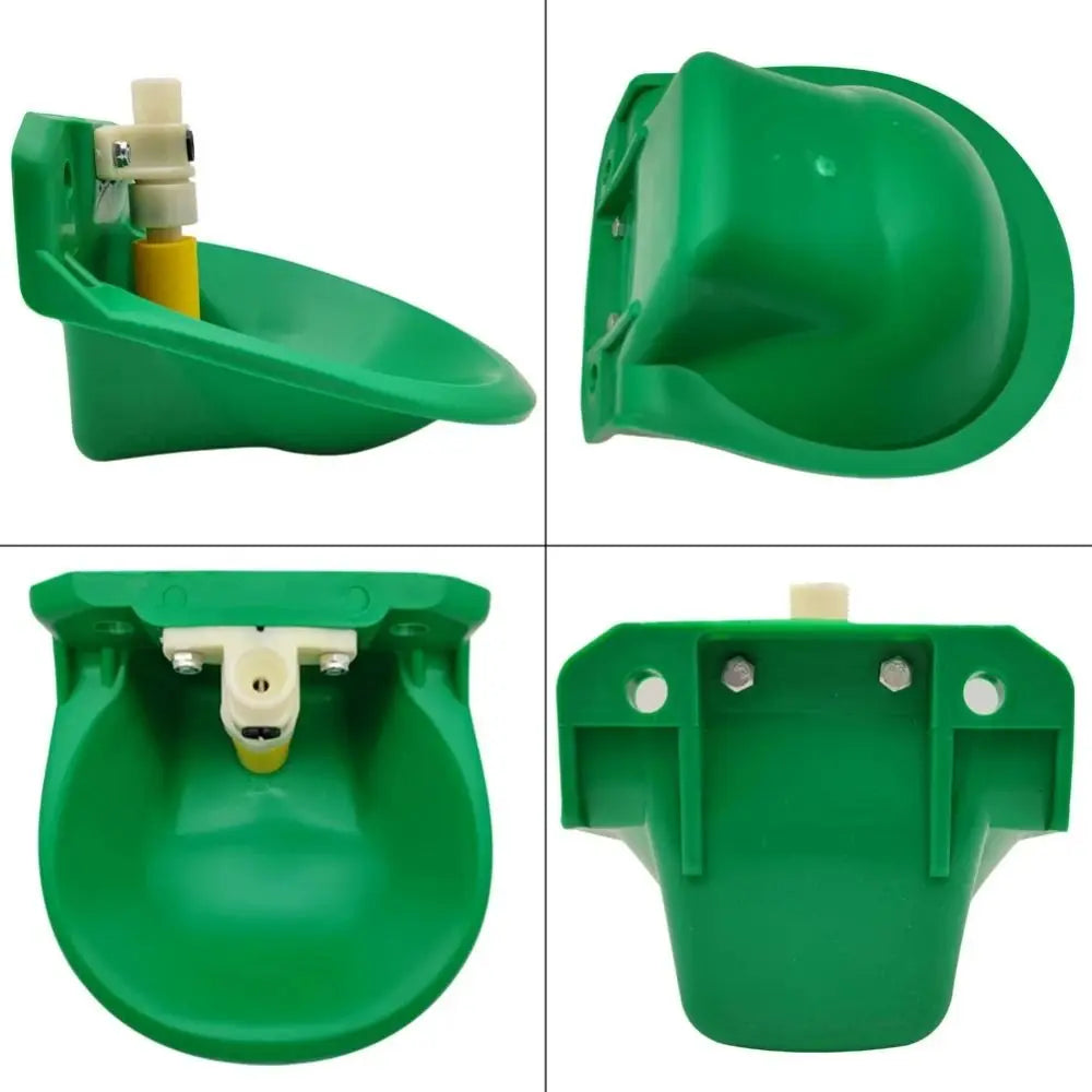 Automatic Sheep Water Bowl Float Valve Trough – Green Plastic