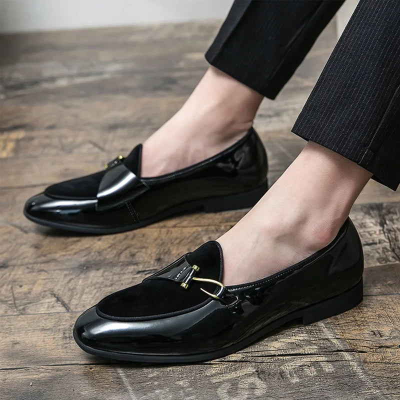 Men's Faux Suede Slip-On Loafers | Party & Wedding Shoes