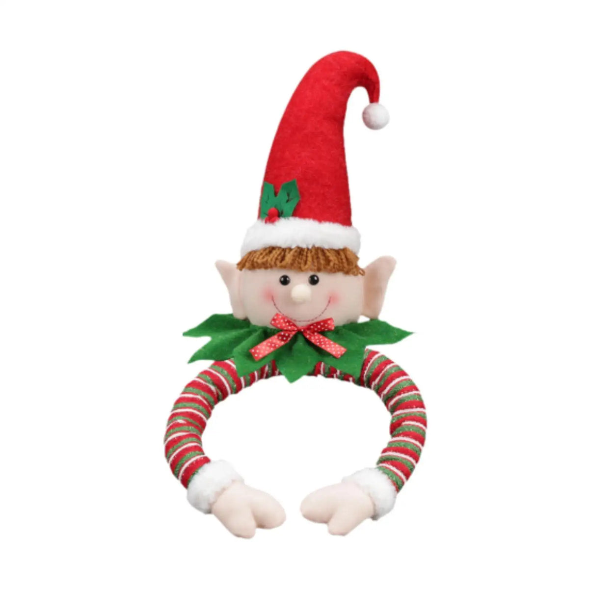 Plush Christmas Tree Topper Doll – Santa, Snowman & Elf