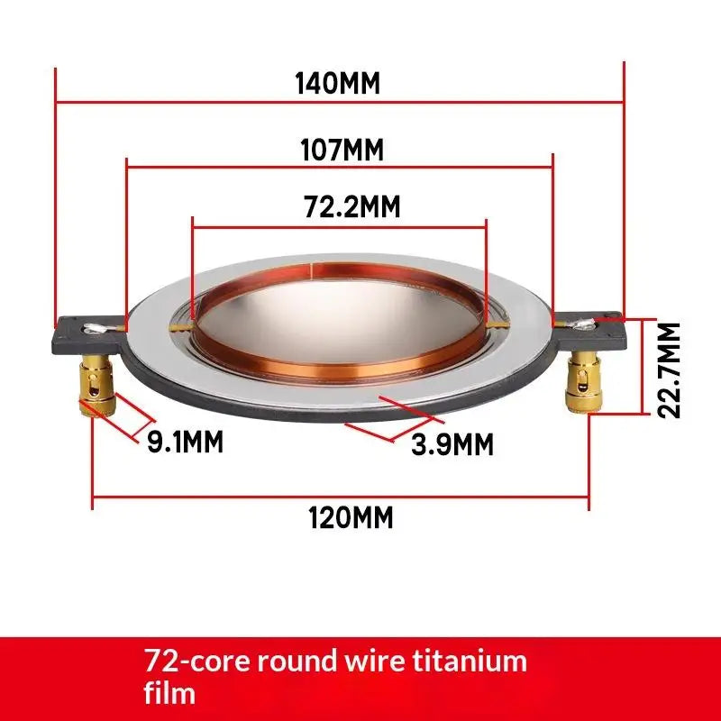 Titanium Tweeter Diaphragm & Voice Coil 34–75mm | Speaker Repair
