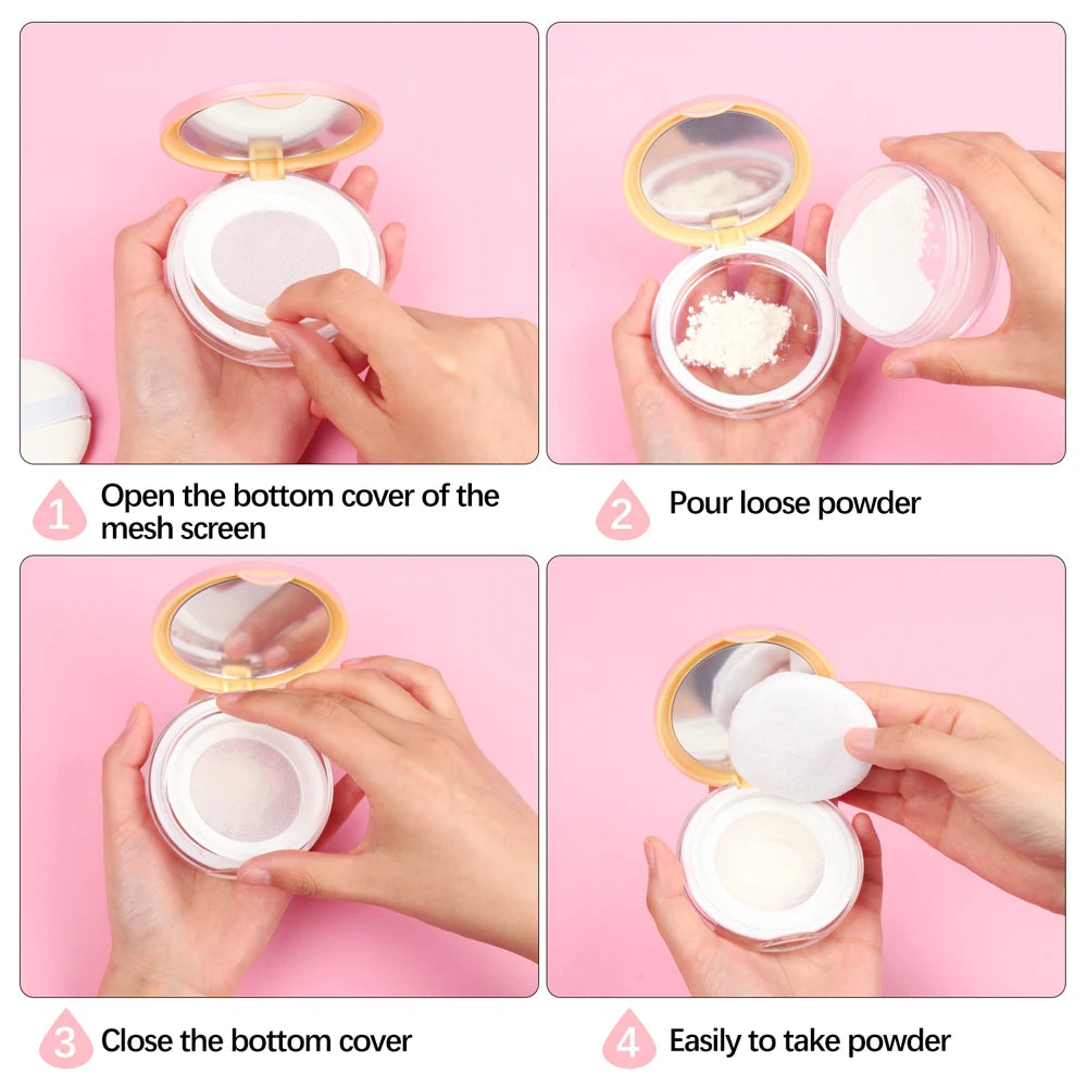 Travel Compact Powder Case – 5g Portable Makeup Container