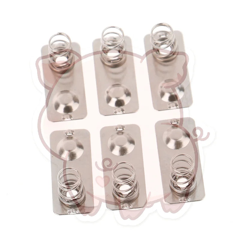 20-Pack AAA Battery Spring Contact Plates – Steel Replacement