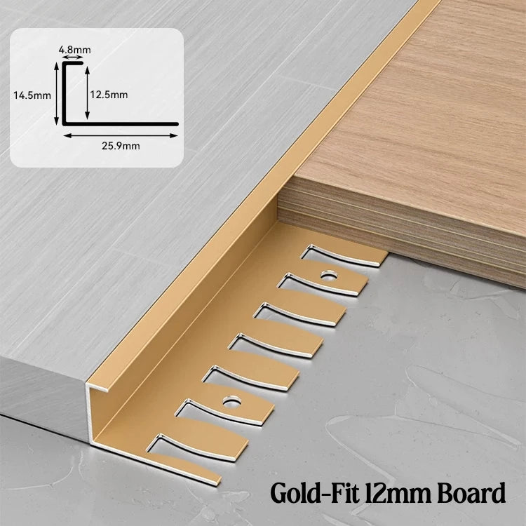 C-Shape Aluminum Stair Nosing Edge Banding Strip | Bendable