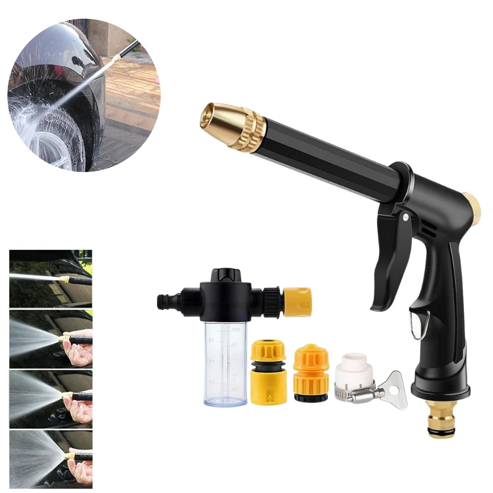 High Pressure Water Gun – Adjustable Nozzle Car & Garden Sprayer