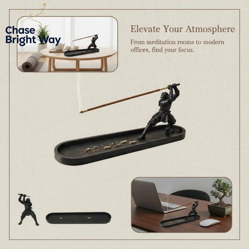 Samurai Katana Incense Holder – Ash Catcher Tray | Zen Décor