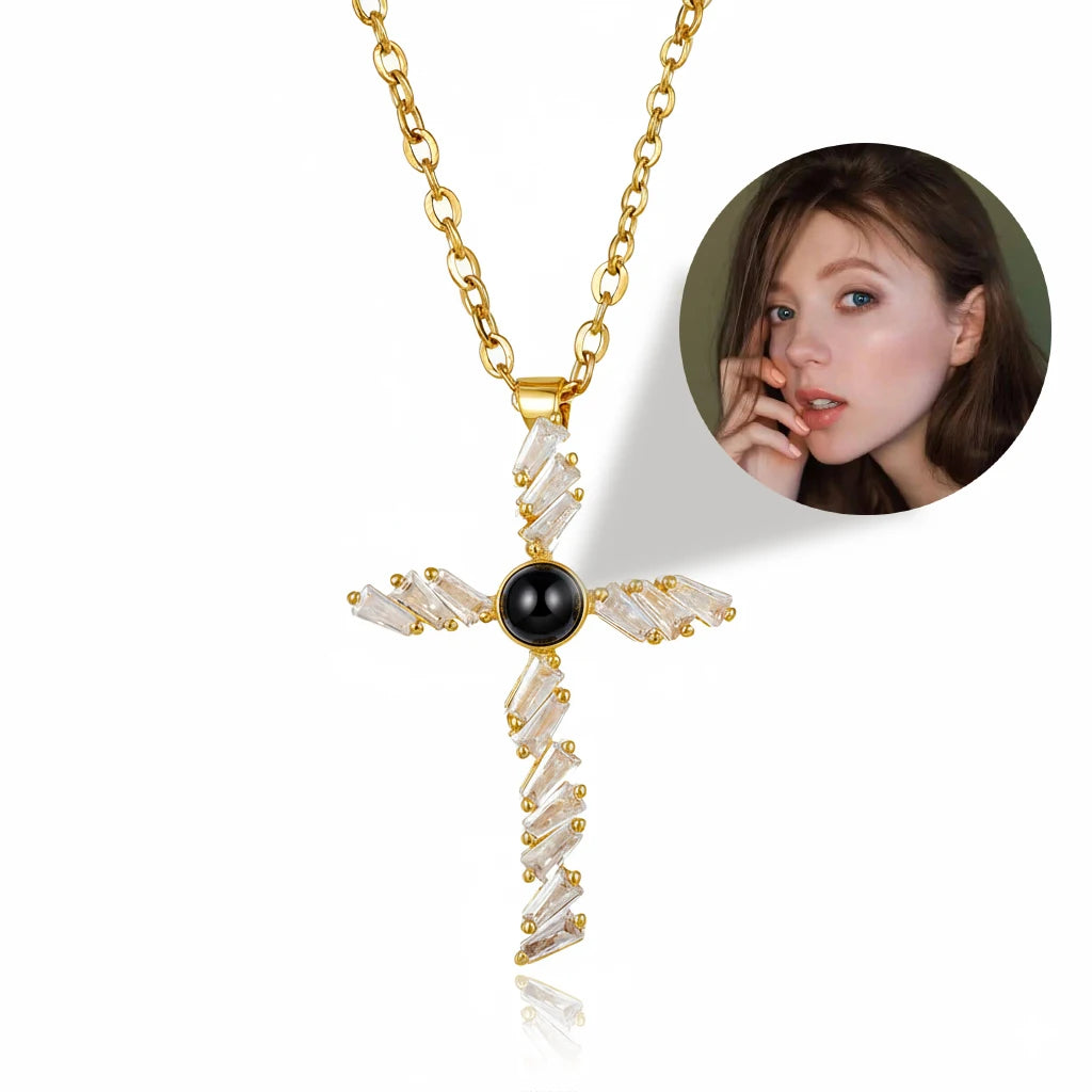 Personalized Photo Projection Heart Necklace | Custom Keepsake