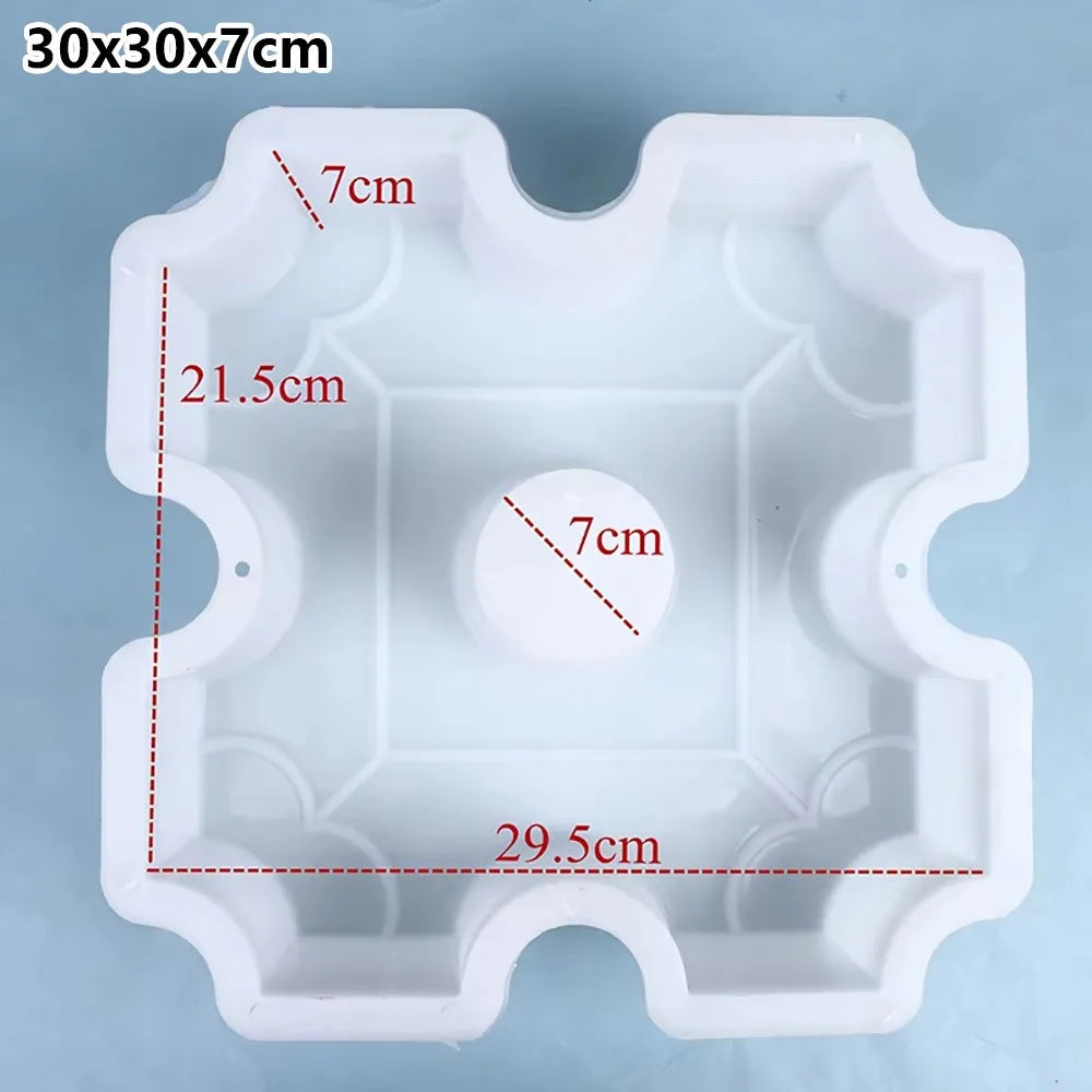 Hollow Grass Stepping Stone Mould – DIY Concrete Path Maker