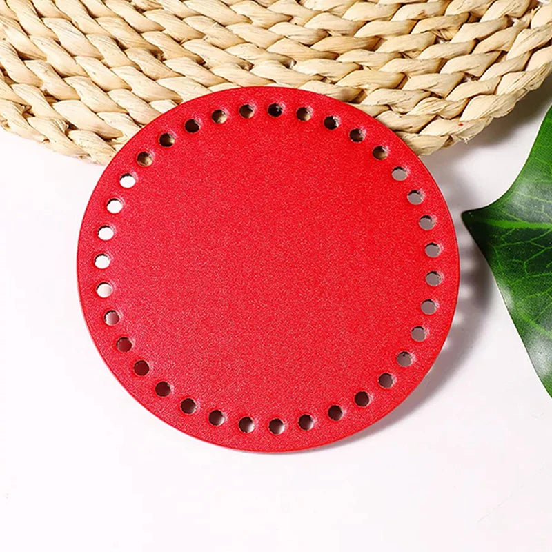 Round PU Leather Bag Bottom – DIY Crochet & Knitted Bags