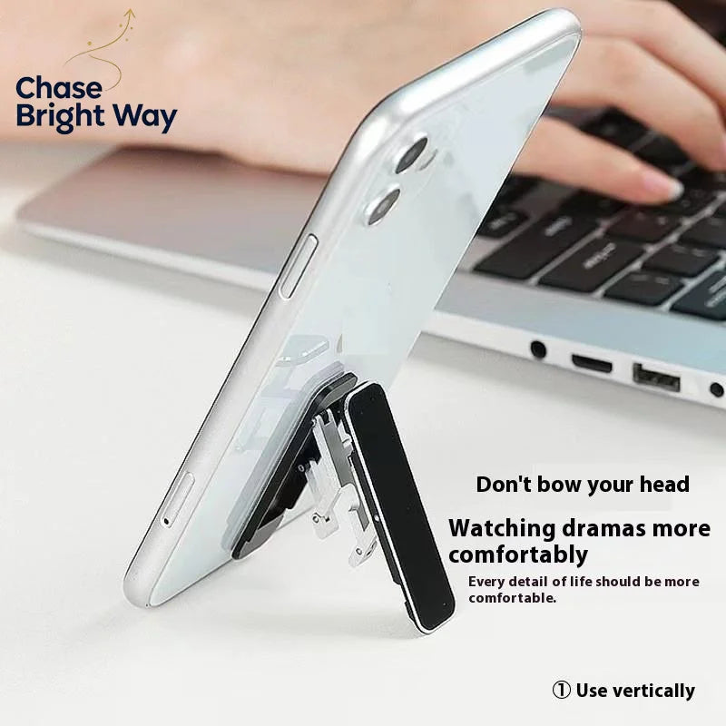 Mini Foldable Aluminum Phone Stand | Adjustable Desktop Holder