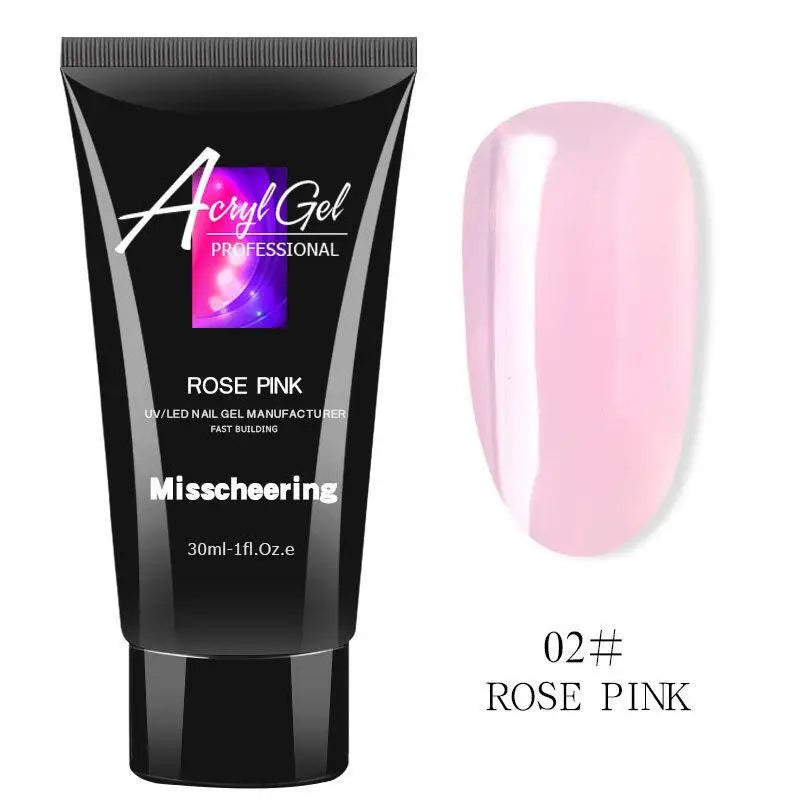 Poly Nail Extension Gel 30ml – Pure Color Crystal Builder