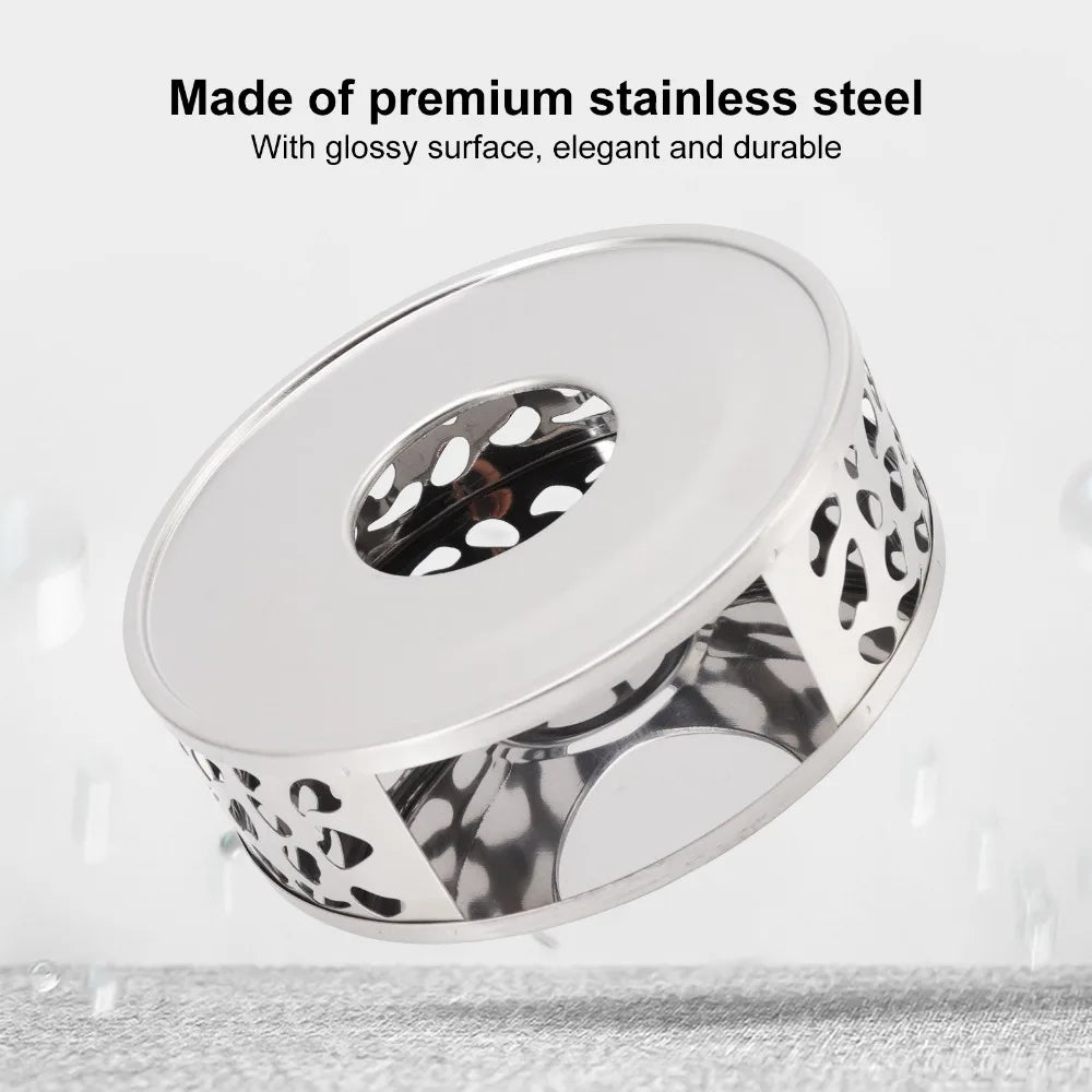 Stainless Steel Teapot Warmer – Hollow Candle Tea Heater