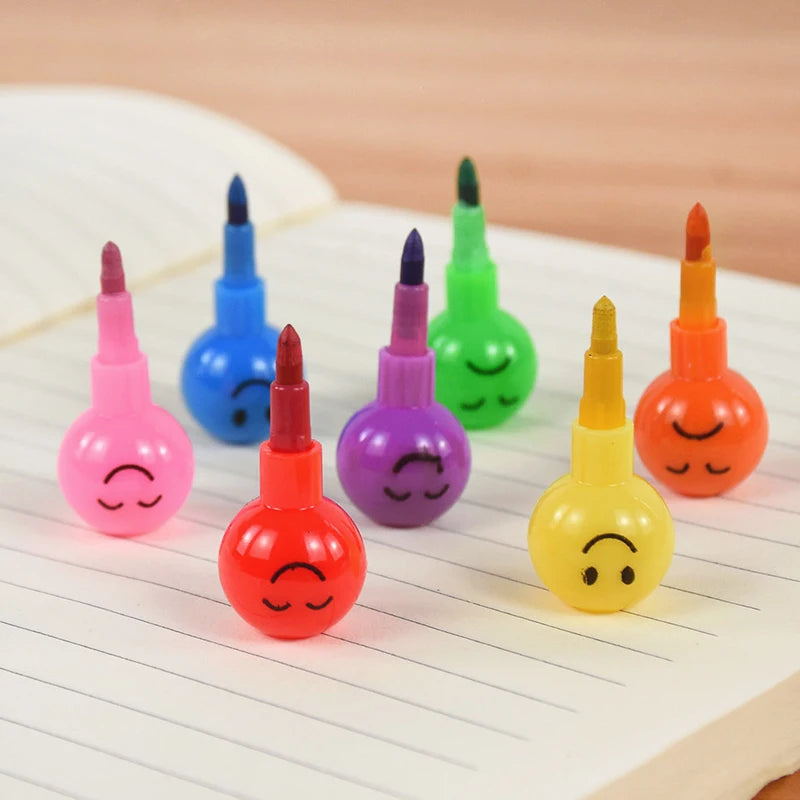 Lollipop Building Block Crayons – Kids Party Favors 5/10 Pcs
