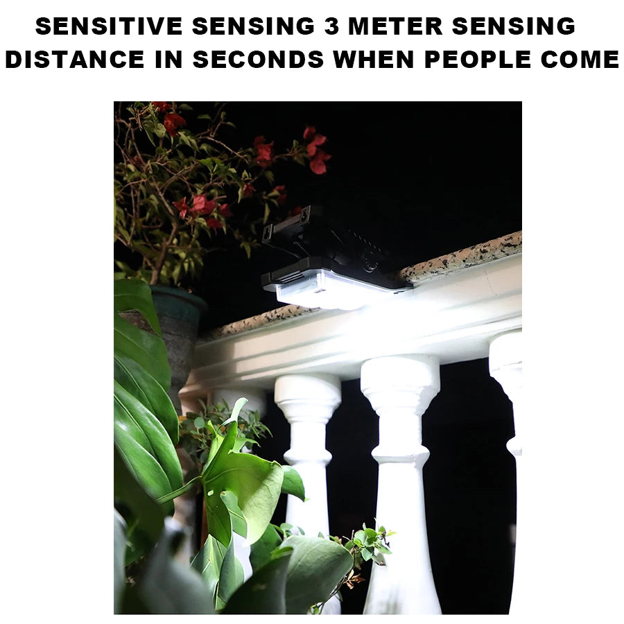 LED Solar Clip Light – Motion Sensor Outdoor Garden Lamp