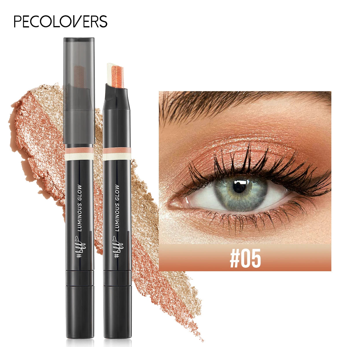 SAMMY Two-Tone Eyeshadow Stick – Coral & Bronze Eye Definer