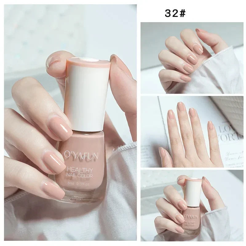 40 Autumn Brown Shades Water-Based Peel Off Gel Nail Polish