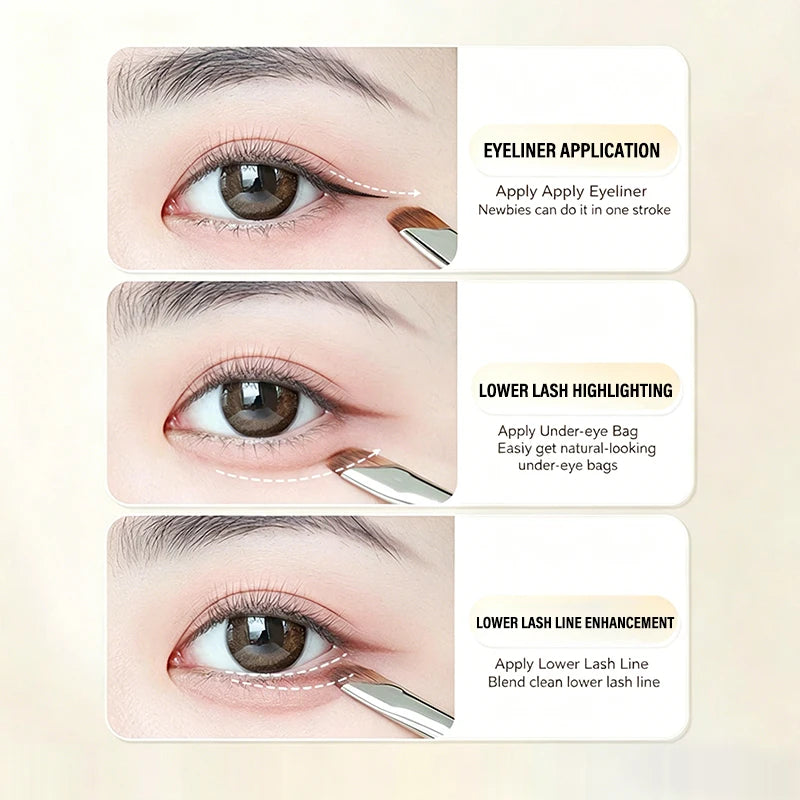 Sickle Blade Eyeliner & Eyebrow Detail Brush – Eye Makeup