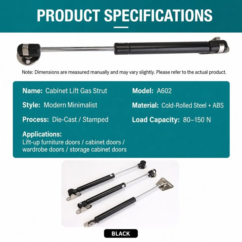 Gas Spring Lift Support Strut 1.5cm Shaft 20N–200N | 1 Pair
