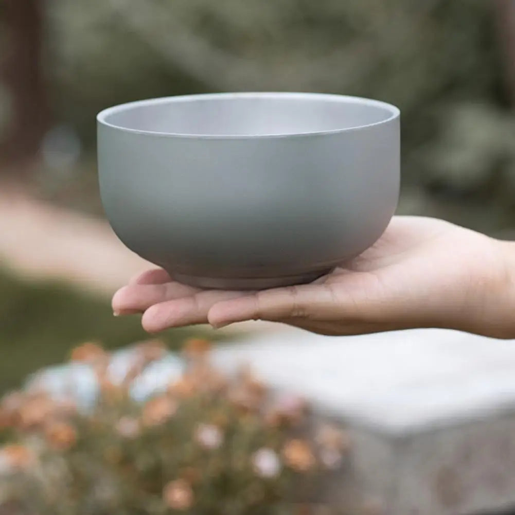 Titanium Alloy Camping Bowl – Ultralight Double Wall Outdoor Bowl