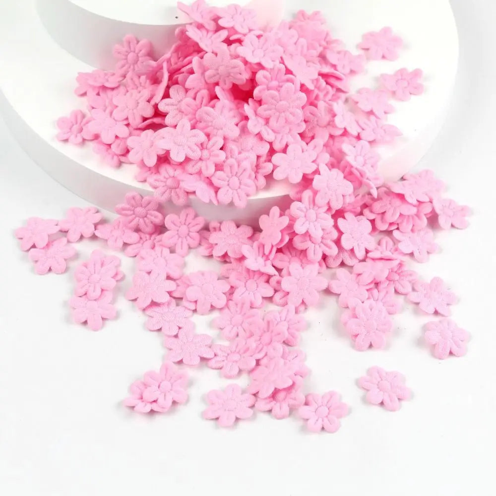 100pcs 2cm Felt Five-Petal Flower Stickers – DIY Craft & Hair