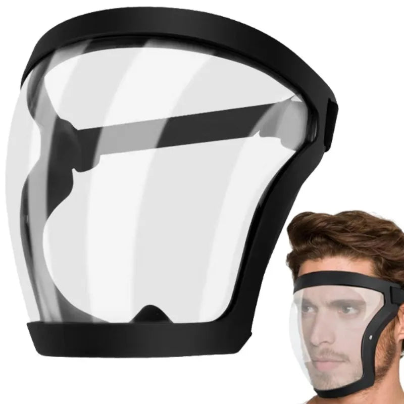 Transparent Face Shield – Splashproof Polycarbonate Safety Mask