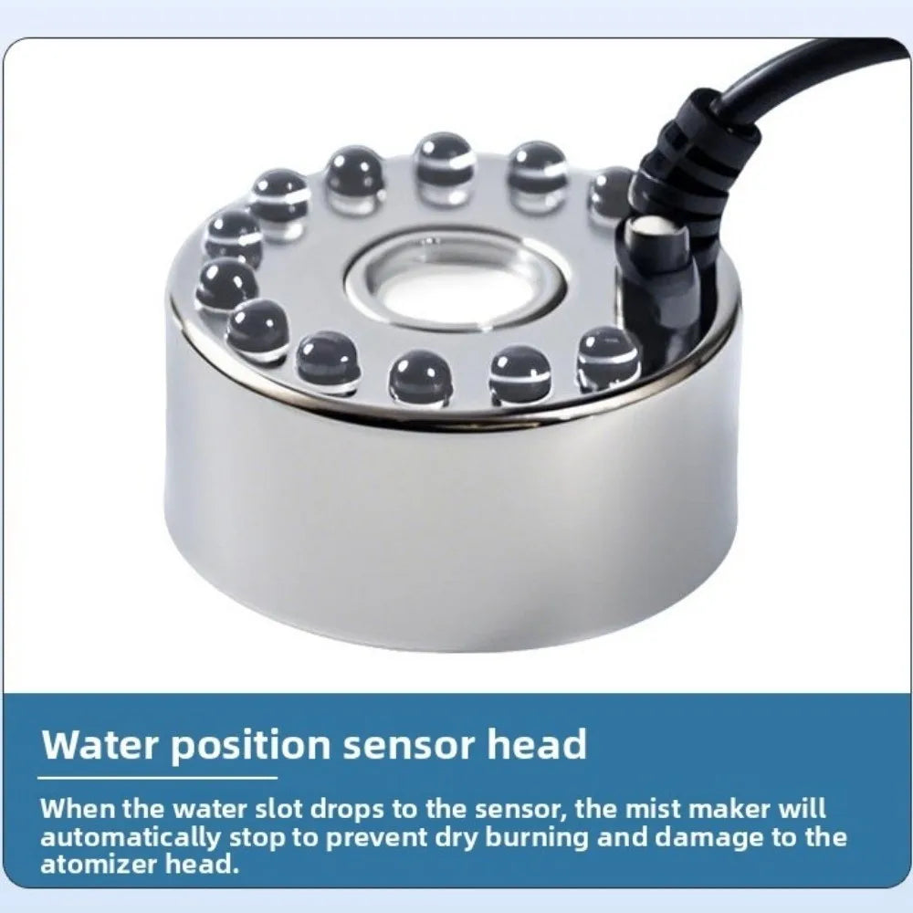 Ultrasonic Mist Maker LED Fogger – 24V Pond & Landscape Nebulizer