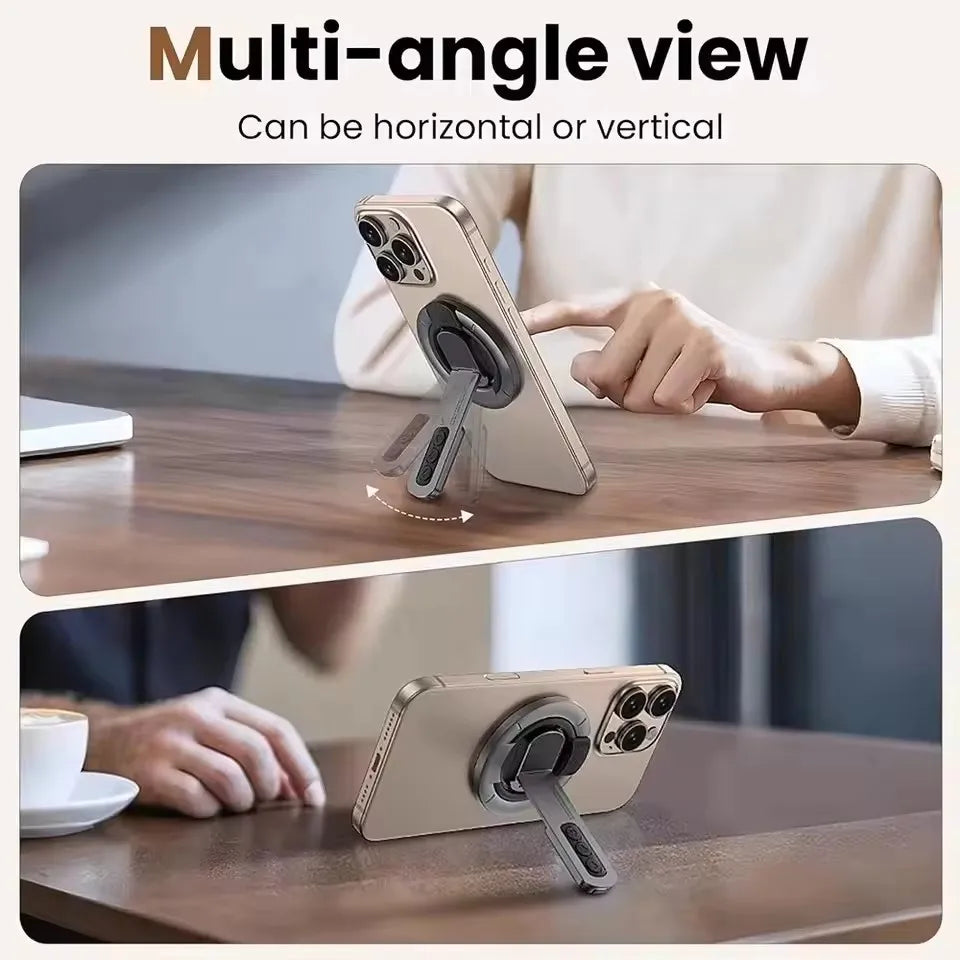 Magnetic Finger Ring Phone Holder – 360° Rotating Stand & Grip