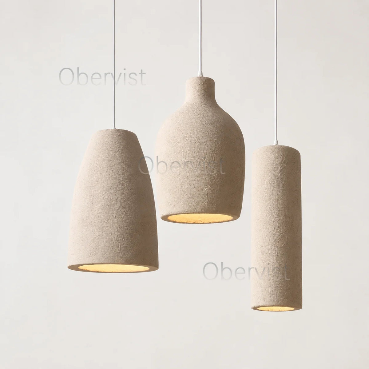 Wabi Sabi Travertine Pendant Light | Minimalist Stone Hanging Lamp