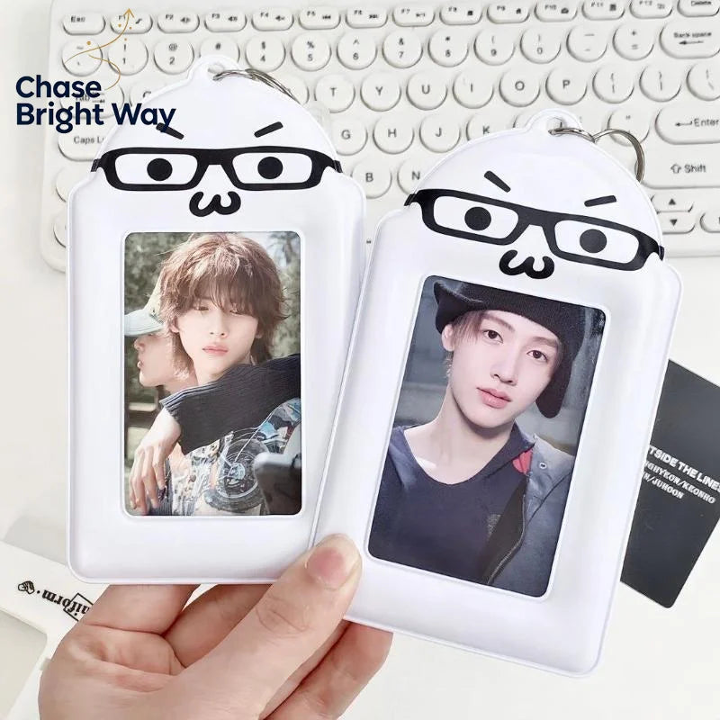 Kpop Photocard Holder with Lanyard – Anti-Scratch PVC Sleeve