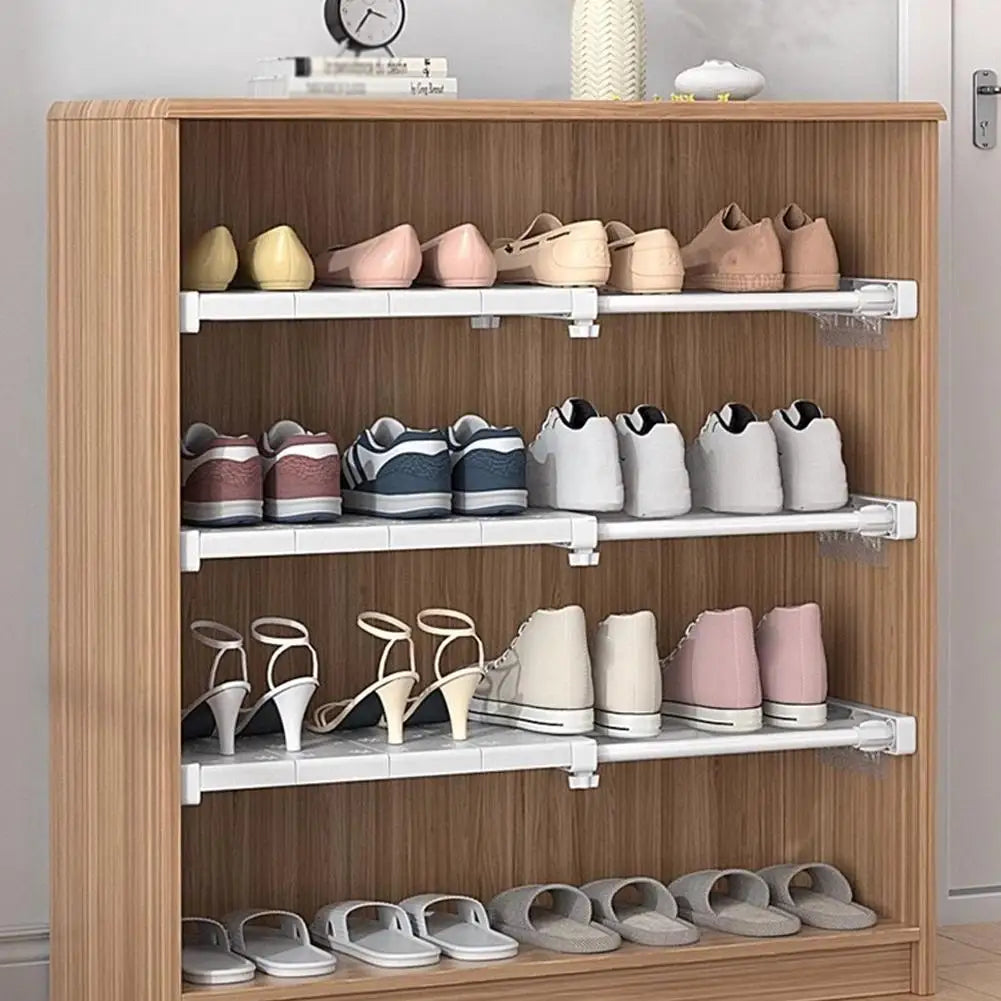 Expandable Closet Shelf Organizer – Punch-Free Retractable Divider