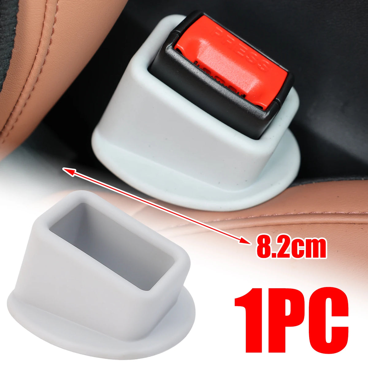 Universal Silicone Seat Belt Buckle Cover | Car Interior Guard