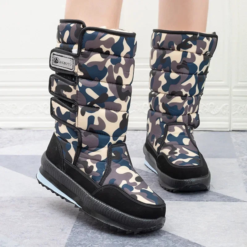 LEDP Waterproof Mid-Calf Snow Boots – Unisex Sizes 36–47