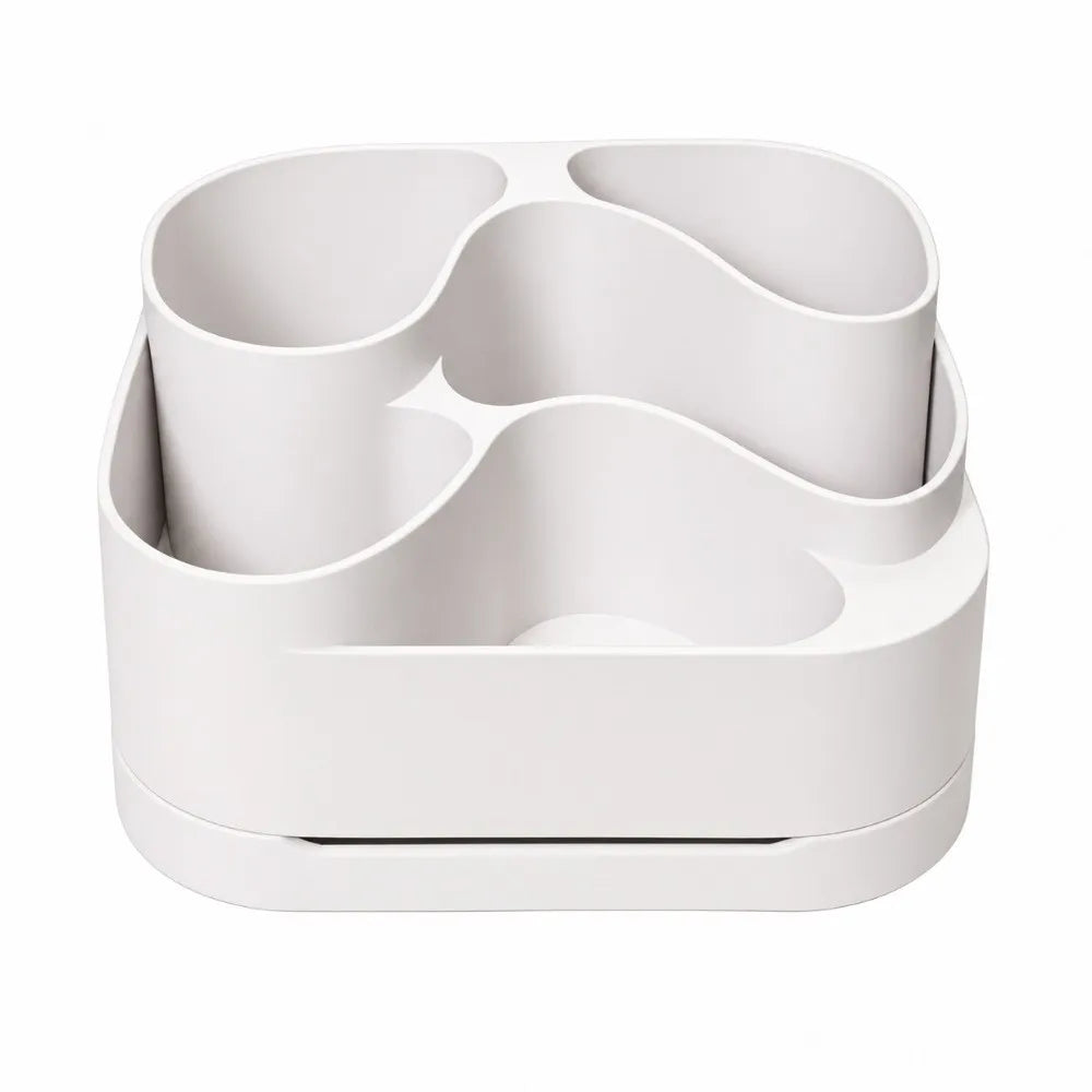 White Tiered Succulent Planter – Compartment Flower Pot