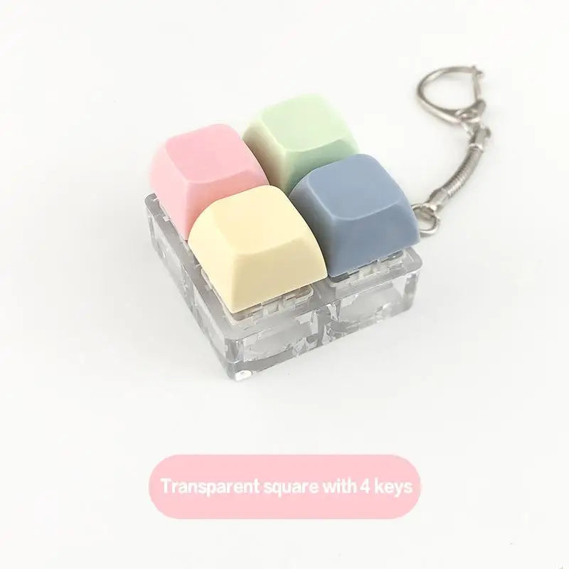 Keyboard Key Fidget Toy – 2/3/4 Button Finger Clicker Desk