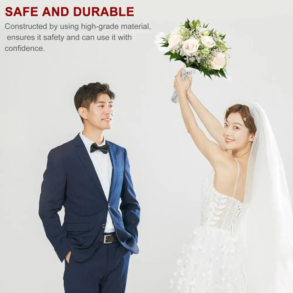 White Lace Foam Bouquet Holder – DIY Bridal Floral Handle