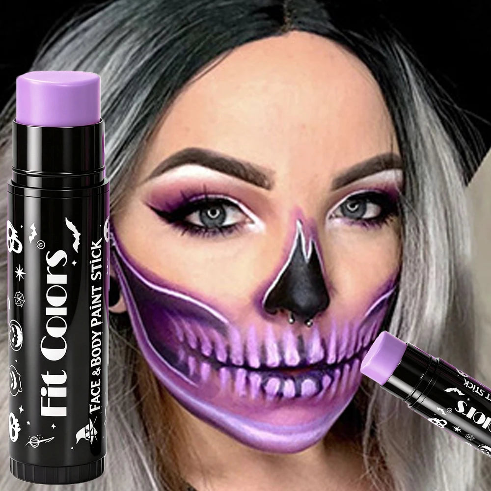 Halloween 14-Color Face & Body Paint Stick – Waterproof Matte