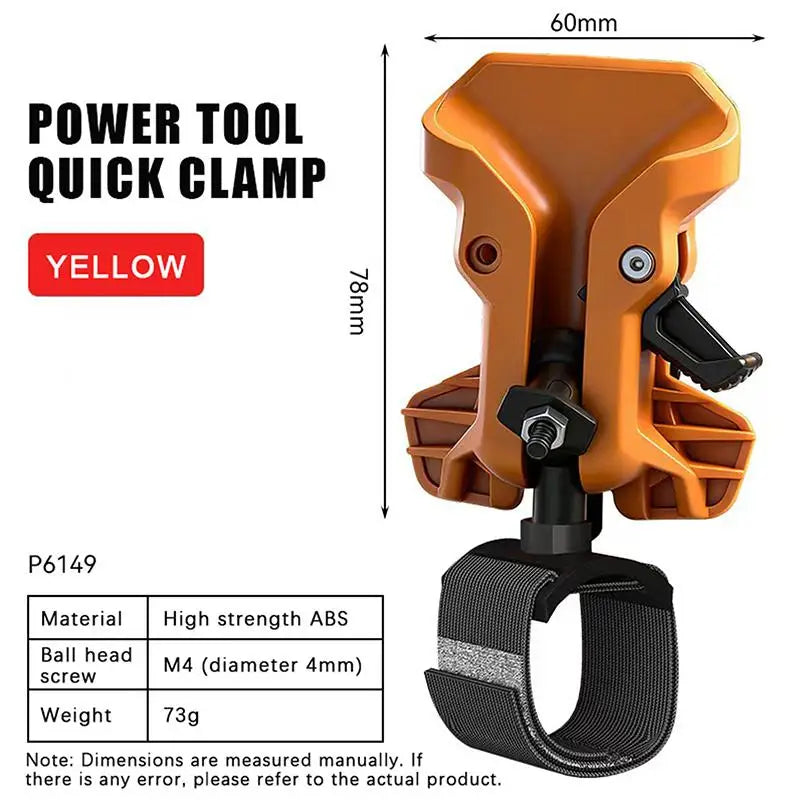 Self-Locking Drill Holder Belt Clip | Quick Release Tool Holster
