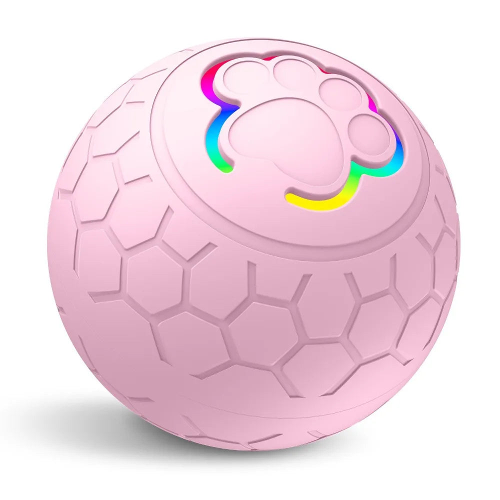 Interactive Auto-Bouncing Dog Ball – USB RGB Rolling Pet Toy
