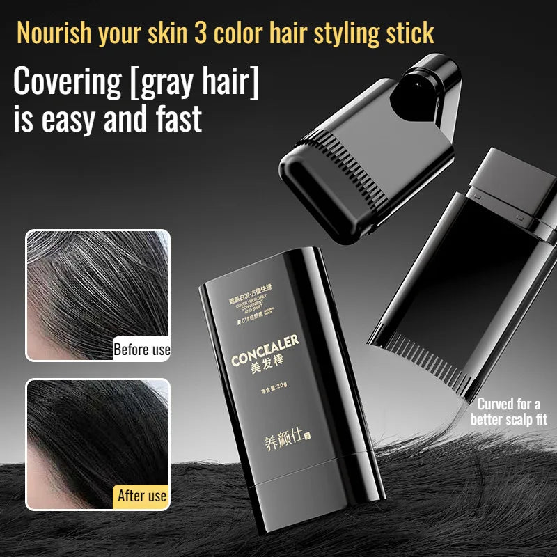 Temporary Hair & Beard Color Stick – Instant Touch-Up Pen