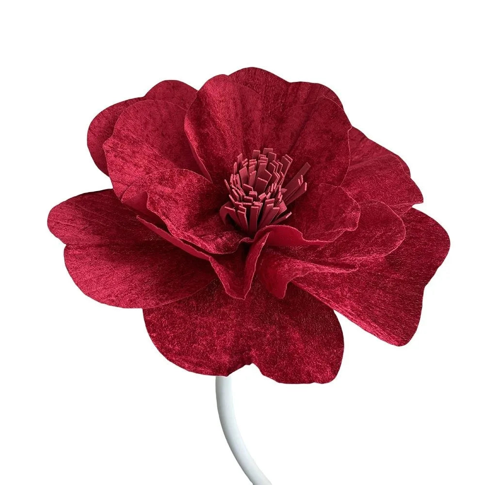 Large Artificial Velvet Peony Flower 30-60cm – DIY & Decor
