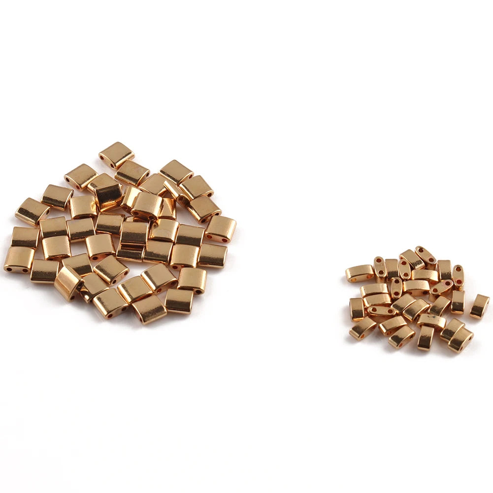 Two Hole Glass Seed Beads 5mm – DIY Jewelry Making 5g Pack