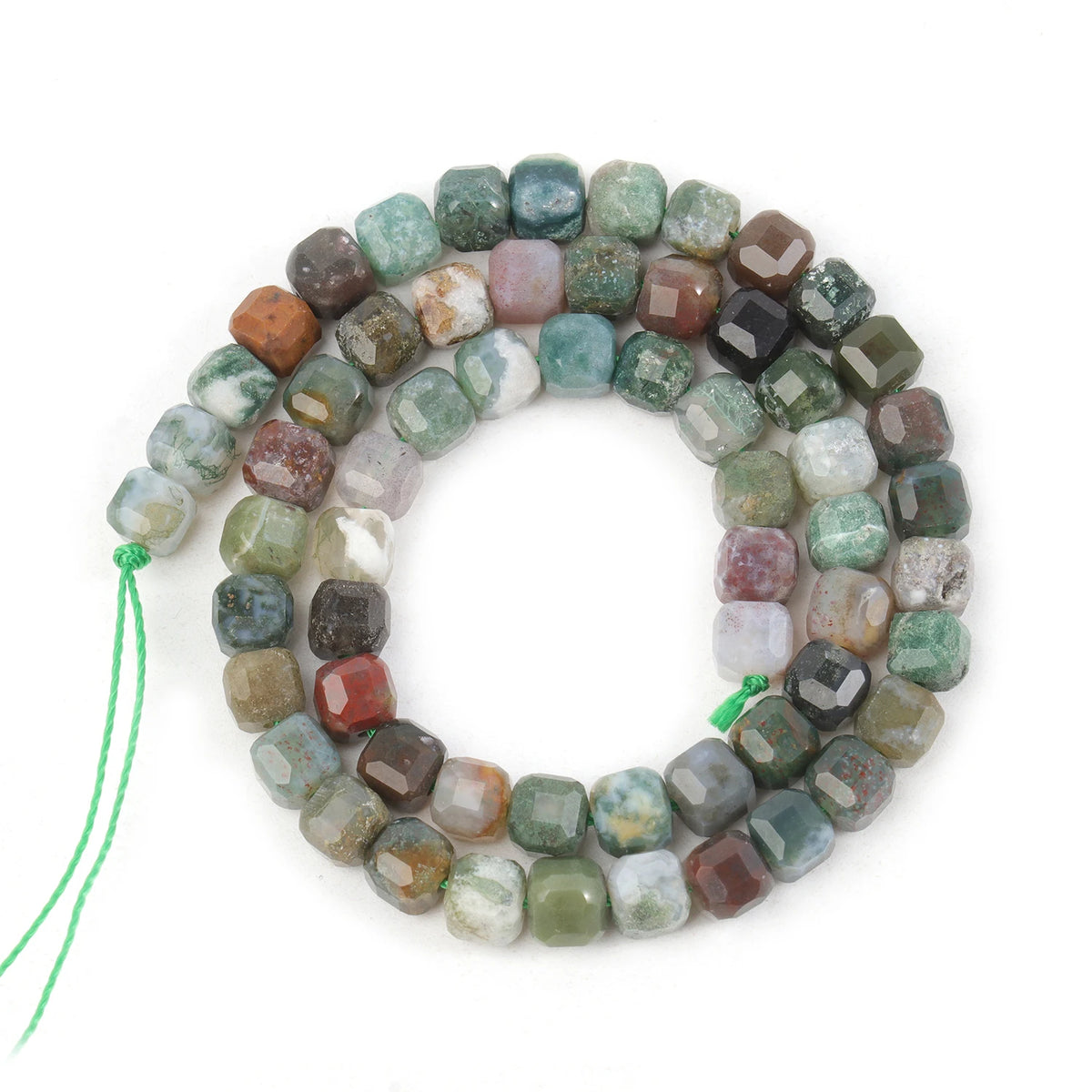 Tiger Eye Faceted Cube Beads 5mm – Natural Stone Spacer Strand