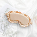 Silk Ruffle Sleep Eye Mask – Soft Breathable Light Blocking