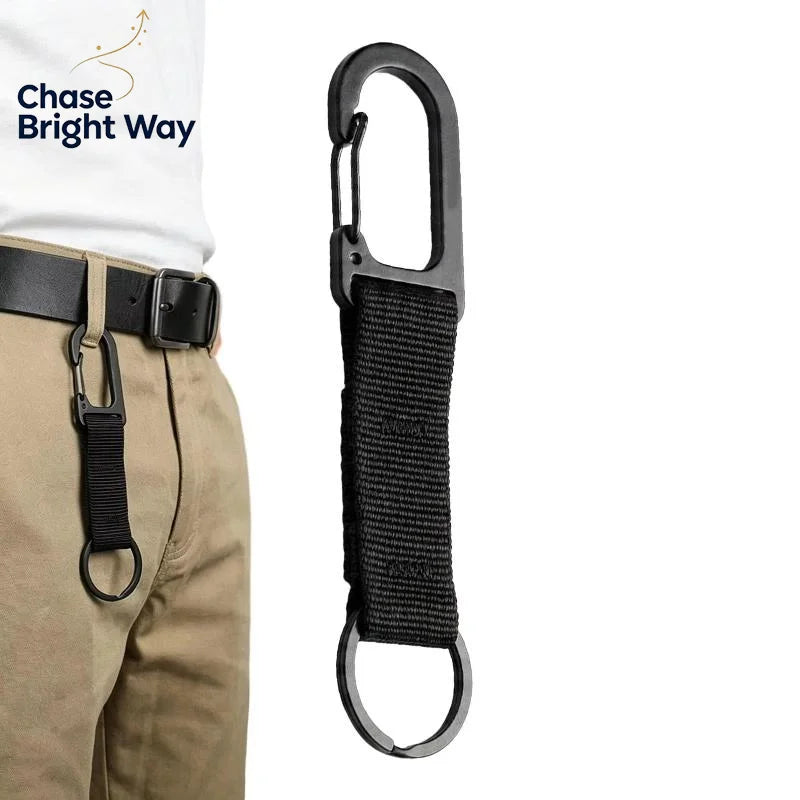 Webbing Snap Hook Carabiner Clip – EDC Key Ring for Hiking