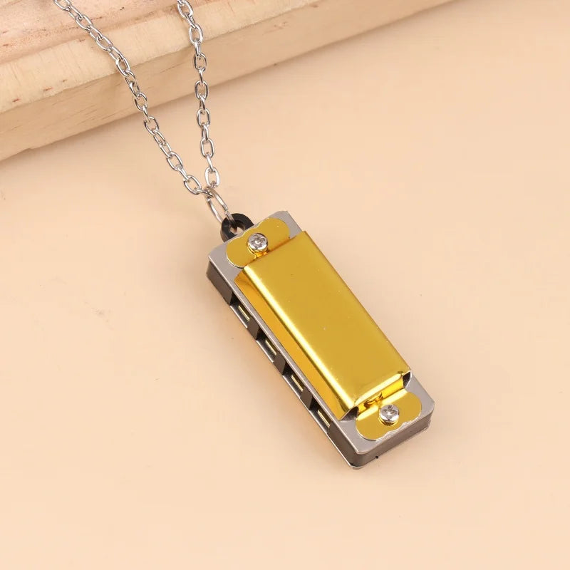 Mini Necklace Harmonica – 4-Hole 8-Tone Kids Music Gift