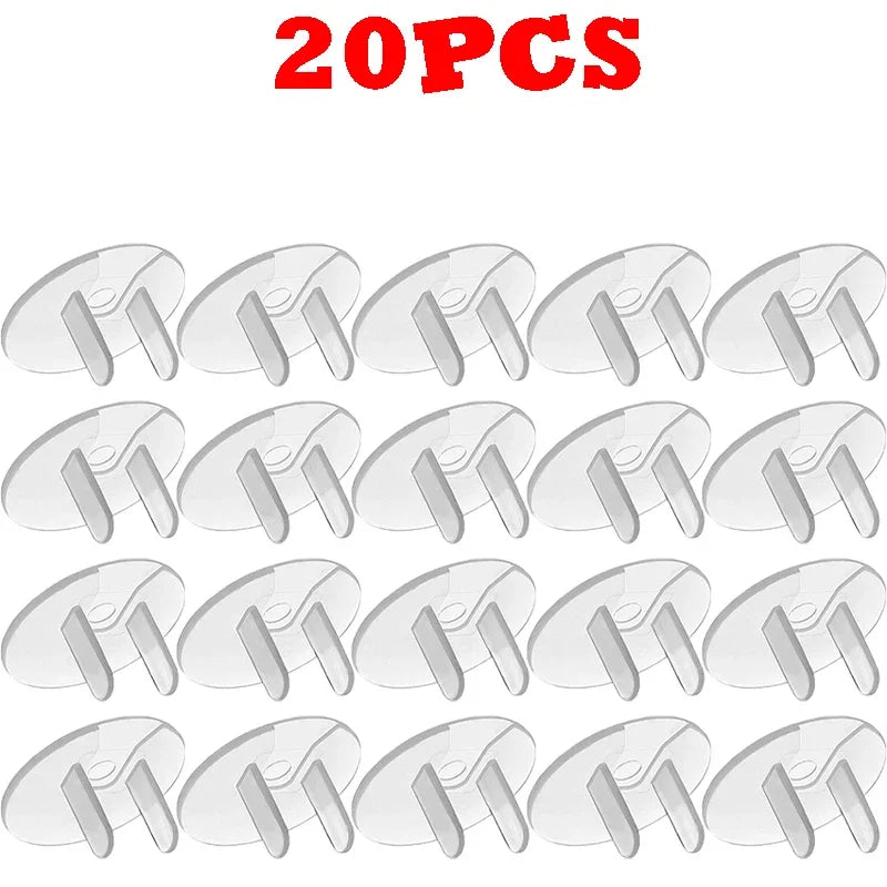 Childproof Outlet Covers – Clear Baby Safety Plugs 10/20 Pack
