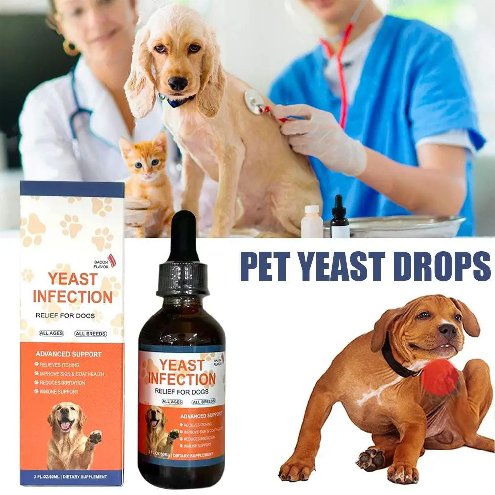 Pet Yeast Drops 60ml – Gut Health & Digestion for Dogs & Cats
