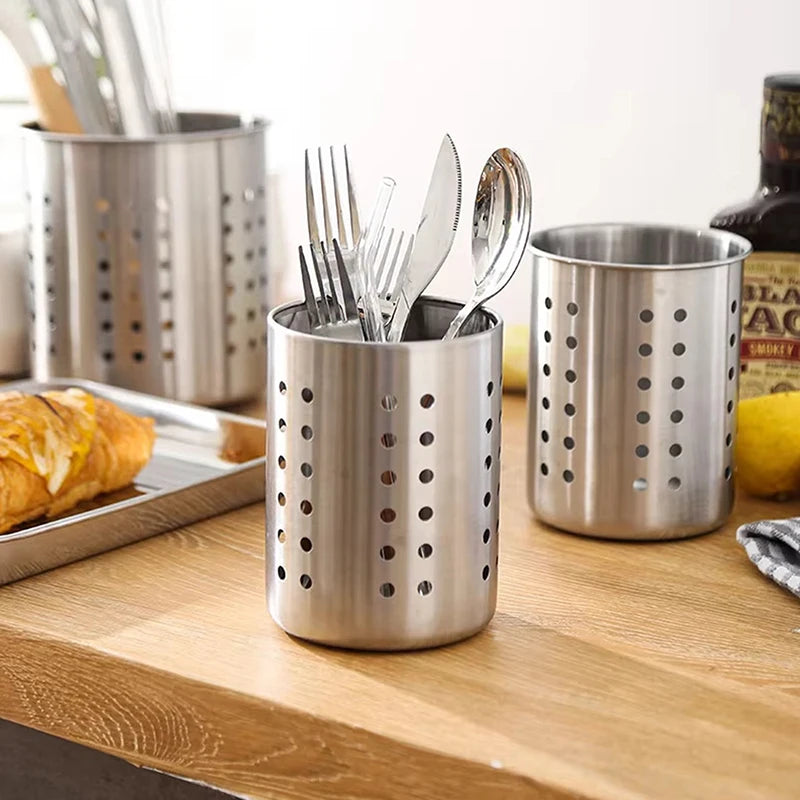 Stainless Steel Cutlery & Chopstick Holder Organizer