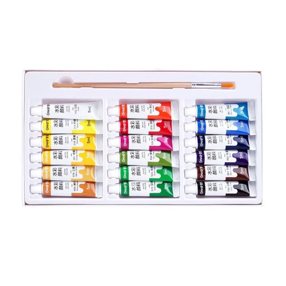 Watercolor Paint Tubes Set – 12/18/24/36 Vibrant Colors 5ml